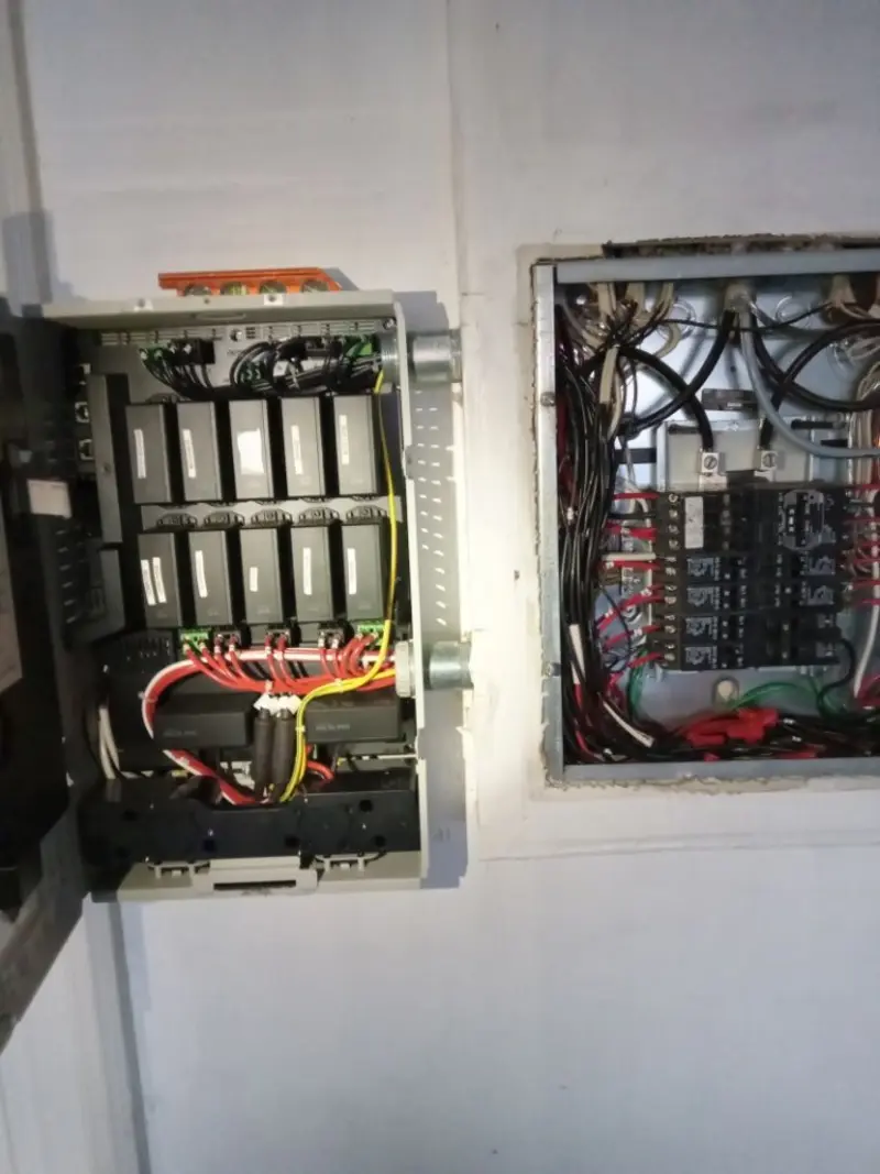 Electrical panel upgrade completed for Security Camera Wiring in Manchester